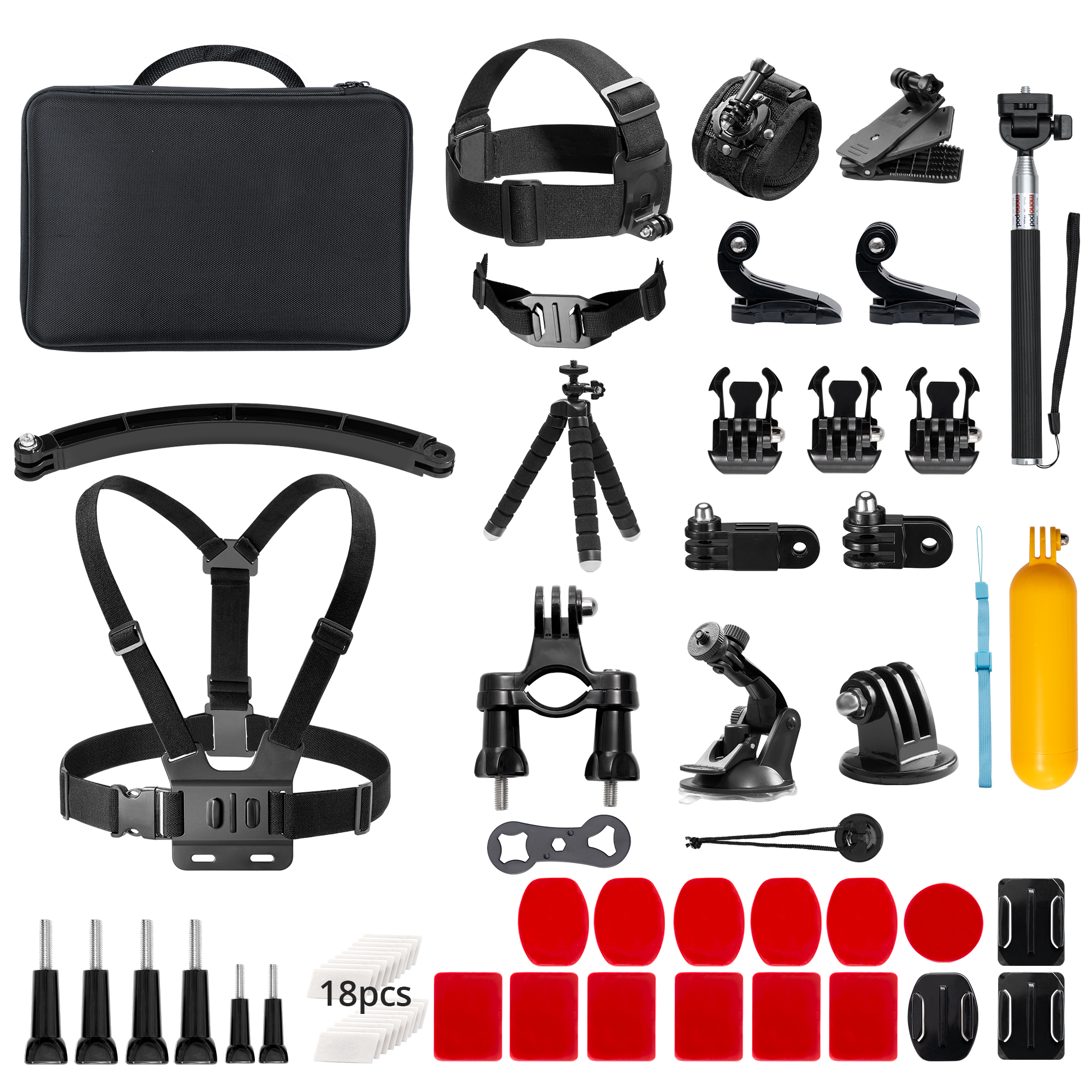 AKASO Outdoor Sports Action Camera Accessories Kit 42 in 1 EK7000/ EK7000  Pro/Brave 4/Brave 7 LE/Brave 7/Brave 8/V50X/V50 Pro/V50 Elite/Go Pro Hero 9