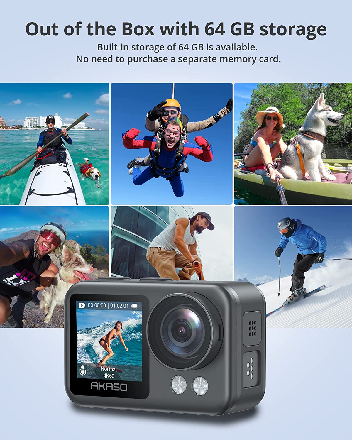 AKASO Brave 4 Elite, All-In-One Waterproof Action Camera! 