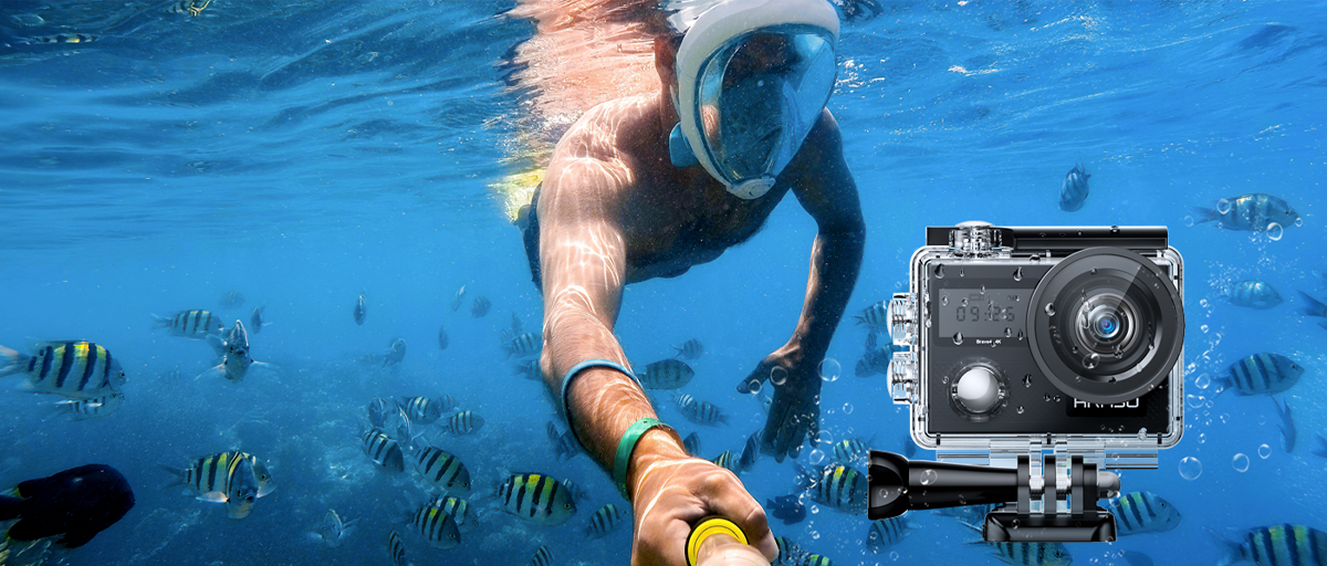 AKASO Brave 4 4K 20MP WiFi Action Camera Ultra HD with EIS 30m Waterproof  Camera Remote Control 5X Zoom Underwater Camcorder with 2 Batteries and  Helmet Accessories Kit Support External Microphone : Precio Guatemala