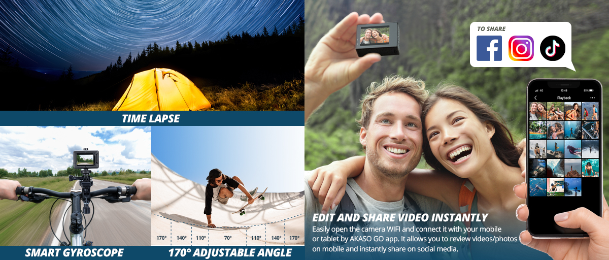 AKASO Brave 4 Pro Action Camera BRAVE 4PRO B&H Photo Video