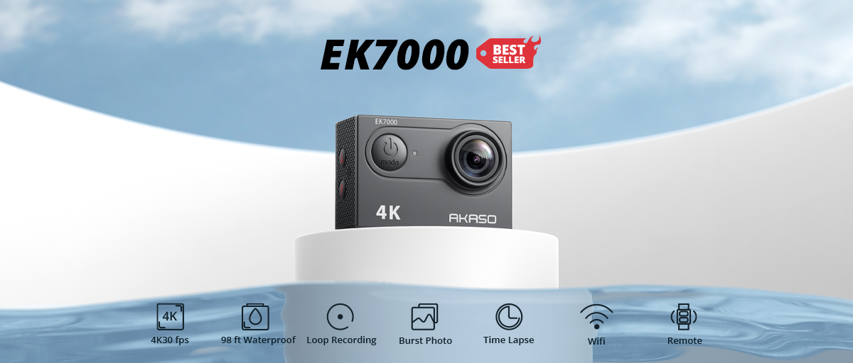 Buy AKASO EK7000 Underwater Camera Sports 4K WiFi HD Action Camera
