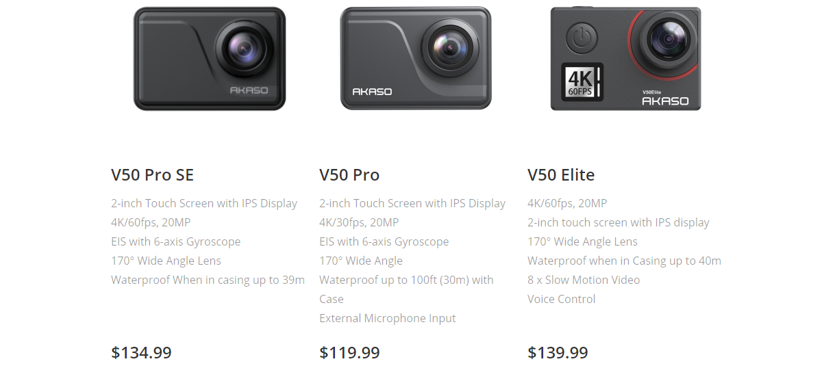 Buy AKASO V50 Pro SE Superb Image Stabilization Action Camera