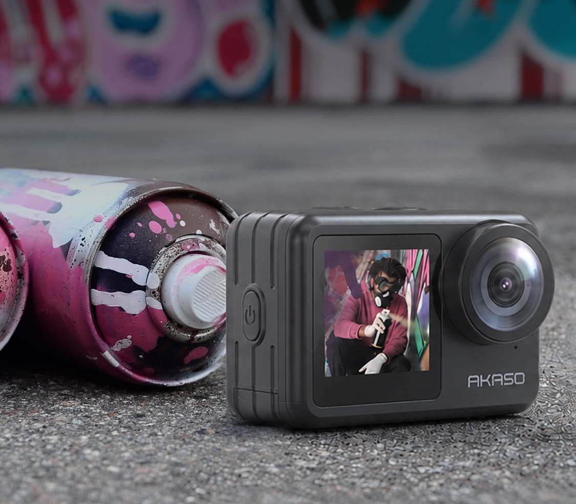 AKASO Brave 7 LE Sports Camera | Waterproof 4K/30fps Remote